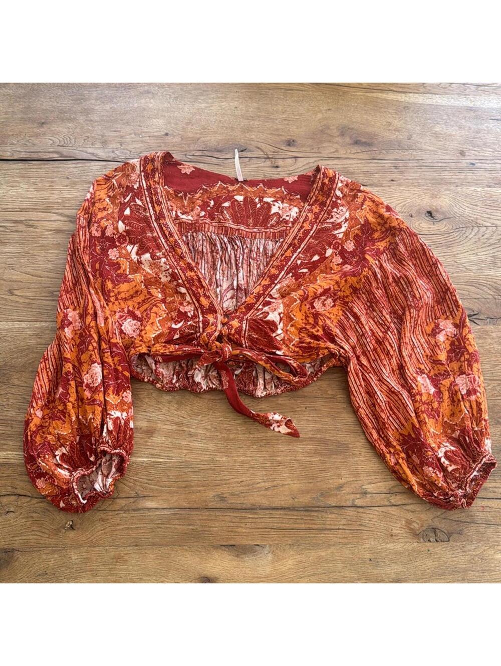 Free People Crop Blouse size XS